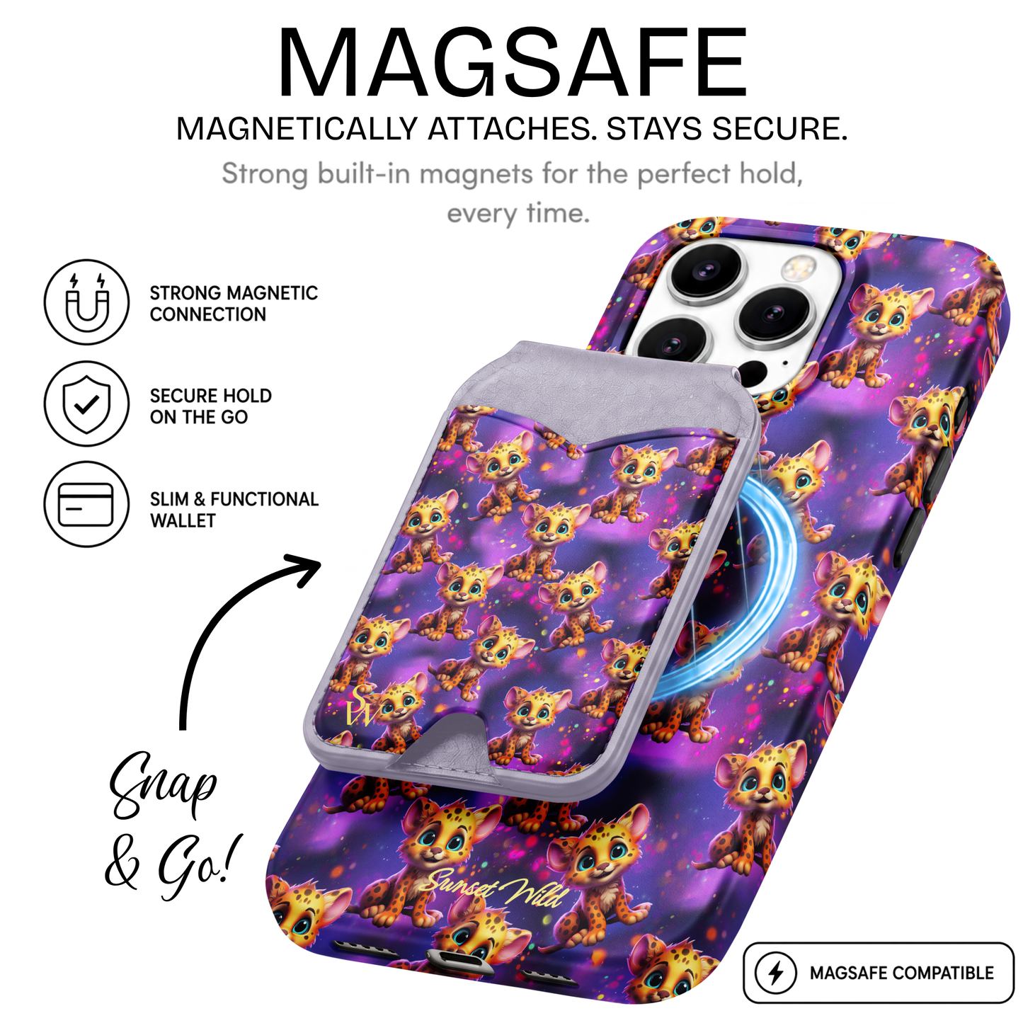 Pastel Pounce Phone Wallet