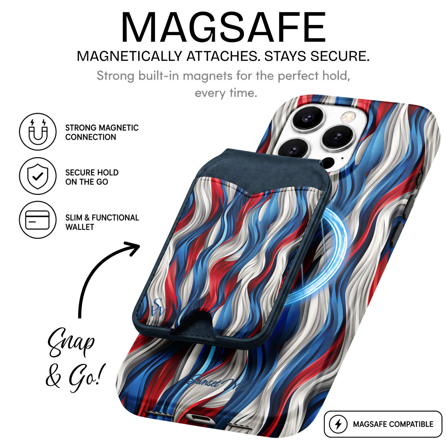 Patriot Waves Phone Wallet