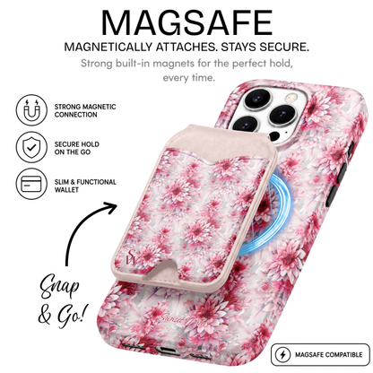 Pink Poinsettias Phone Wallet