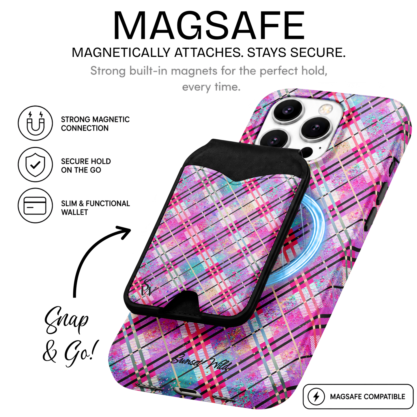 Preppy Plaid Phone Wallet
