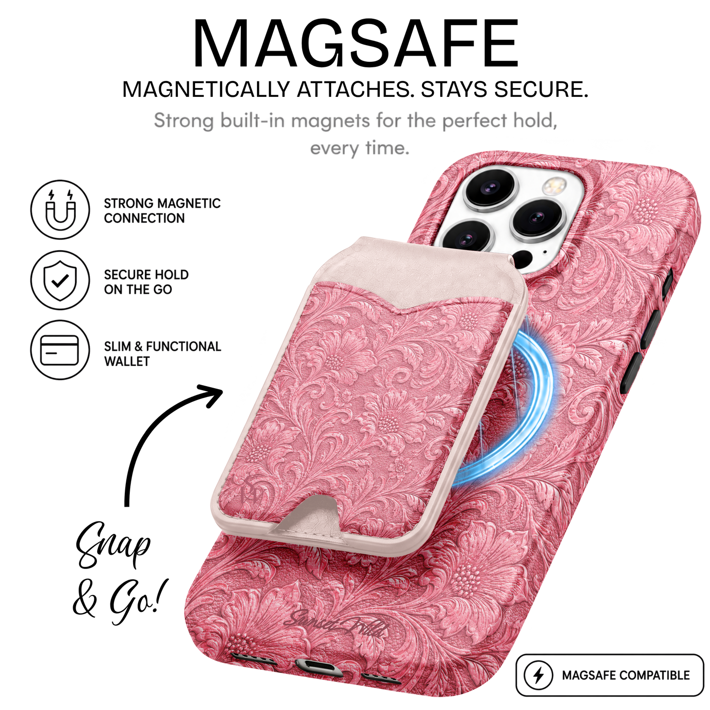 Rose & Rawhide Phone Wallet