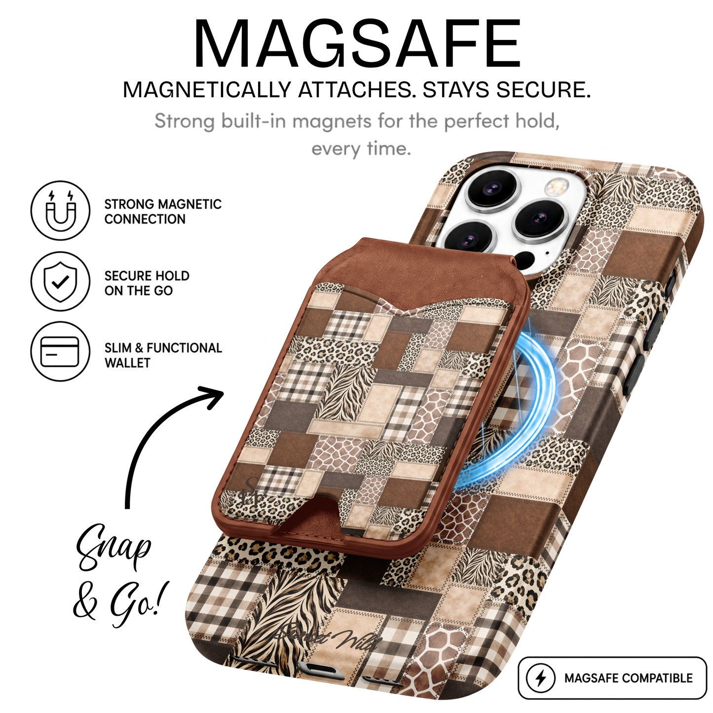 Saddle Stitch Phone Wallet