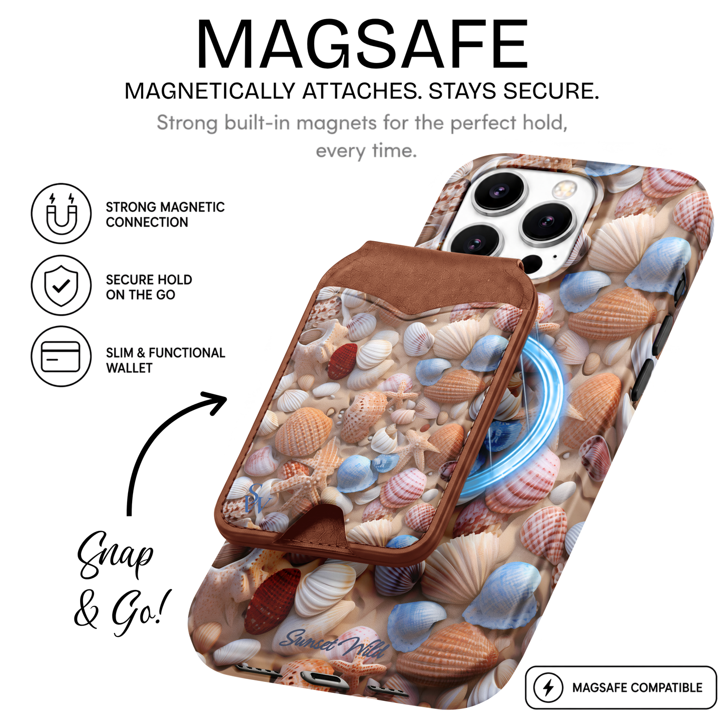 Shell Chic Phone Wallet
