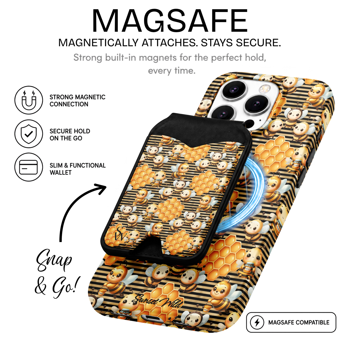 Sugar Hive Phone Wallet