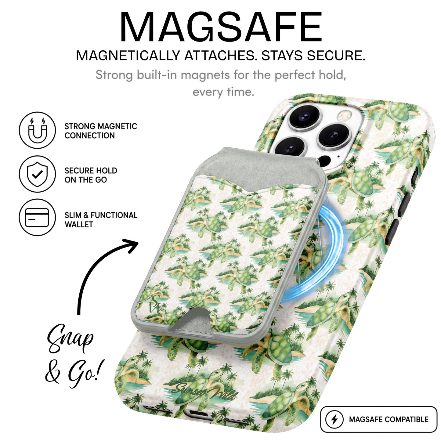 Turtle Bay MagSafe Wallet