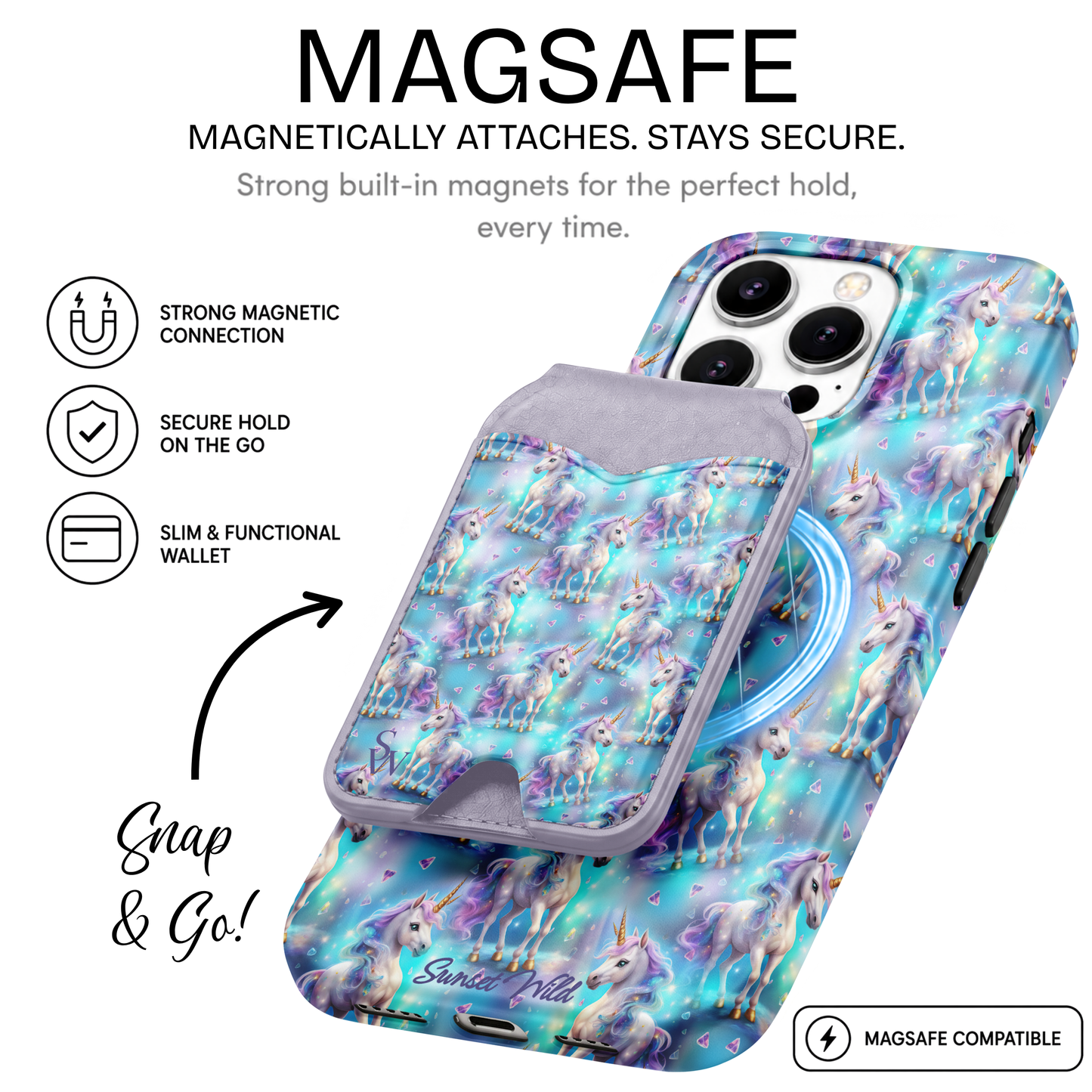 Unicorn Dreams MagSafe Wallet