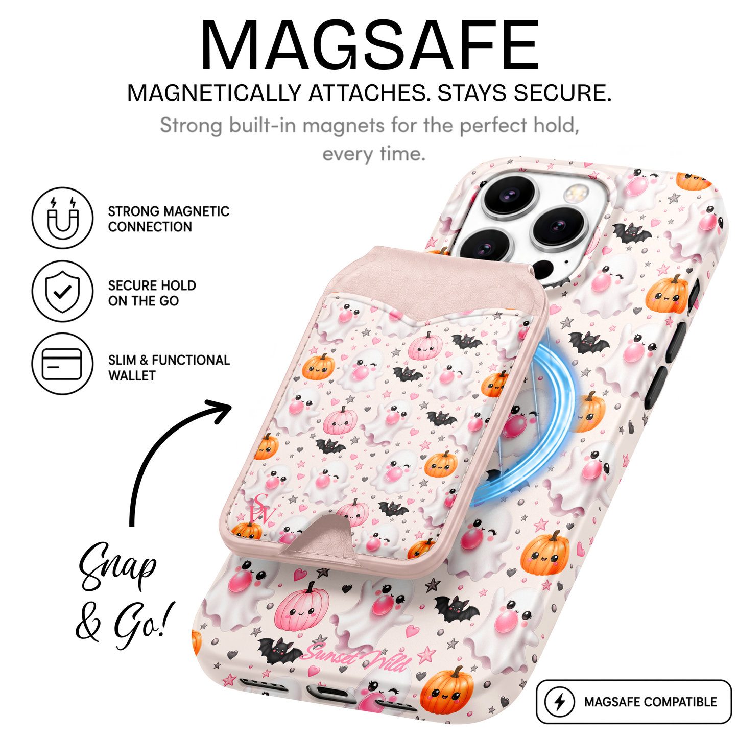 Bubblegum Boo MagSafe Wallet