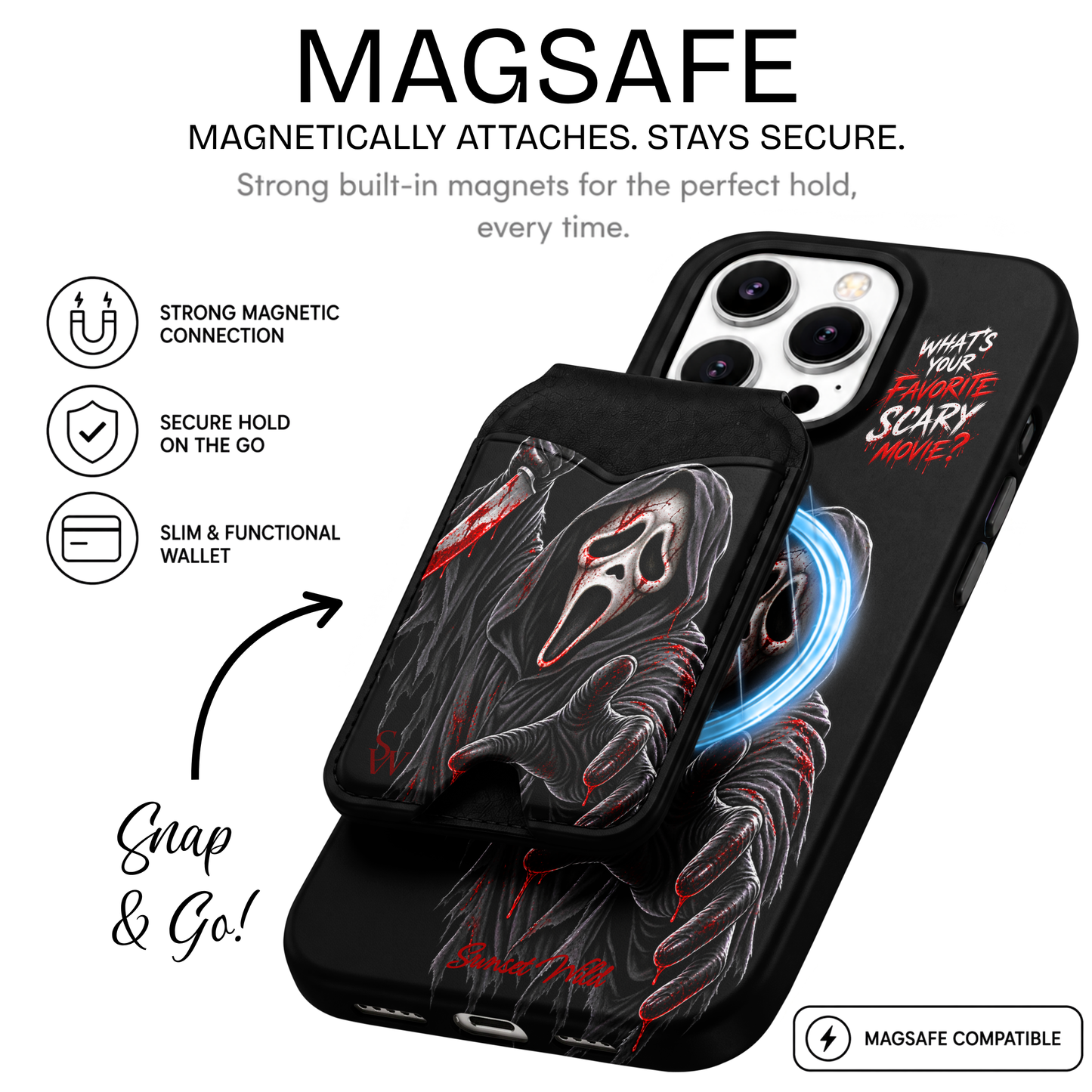 Ghostface MagSafe Wallet