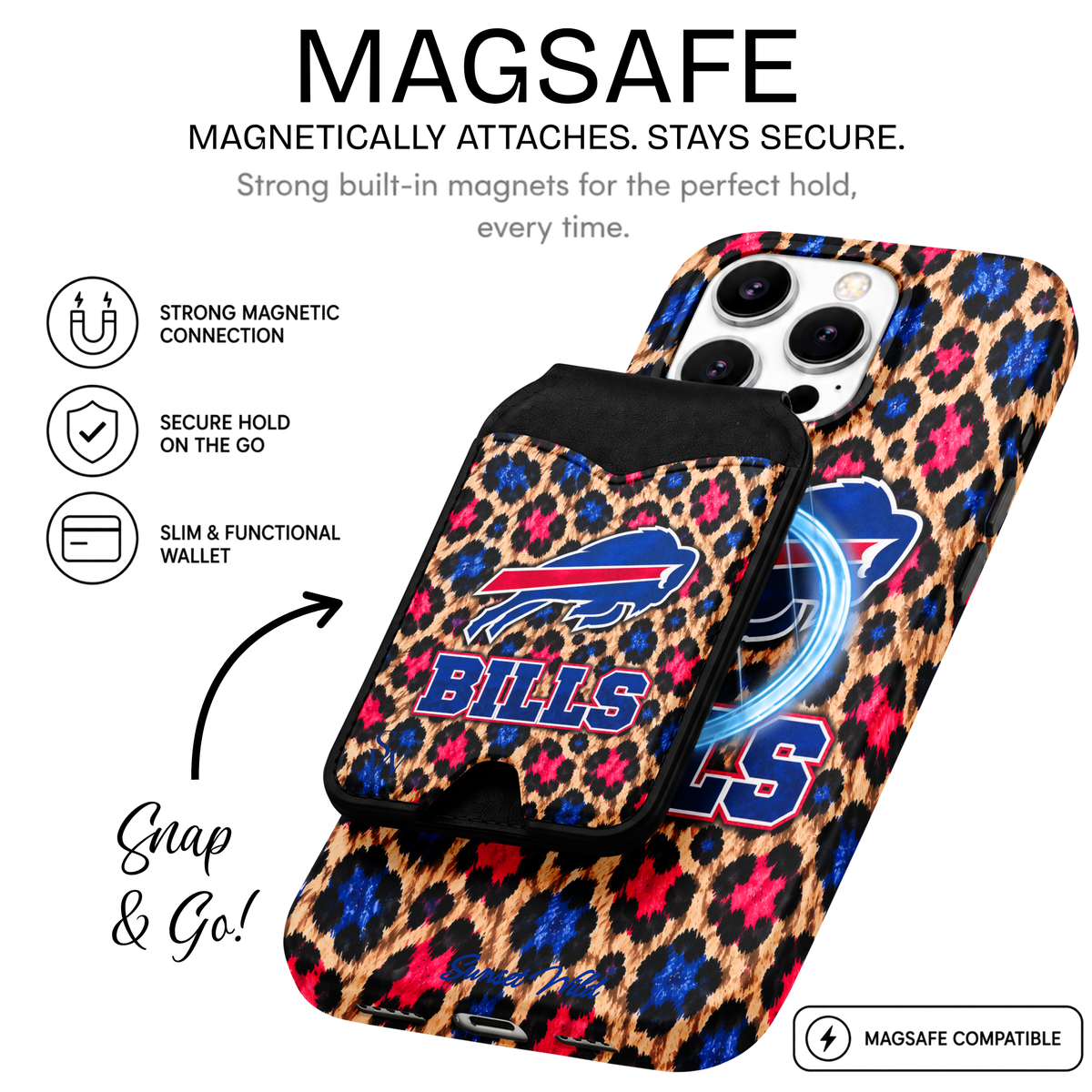 Bills Cheetah MagSafe Wallet