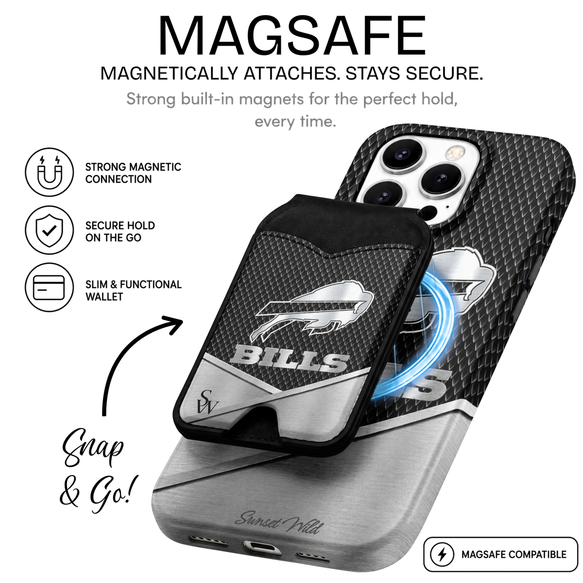 Bills Chrome MagSafe Wallet
