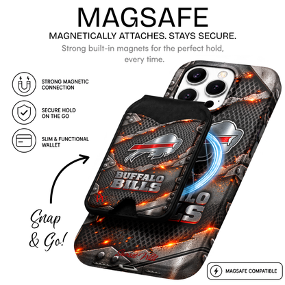 Bills Molten Steel MagSafe Wallet