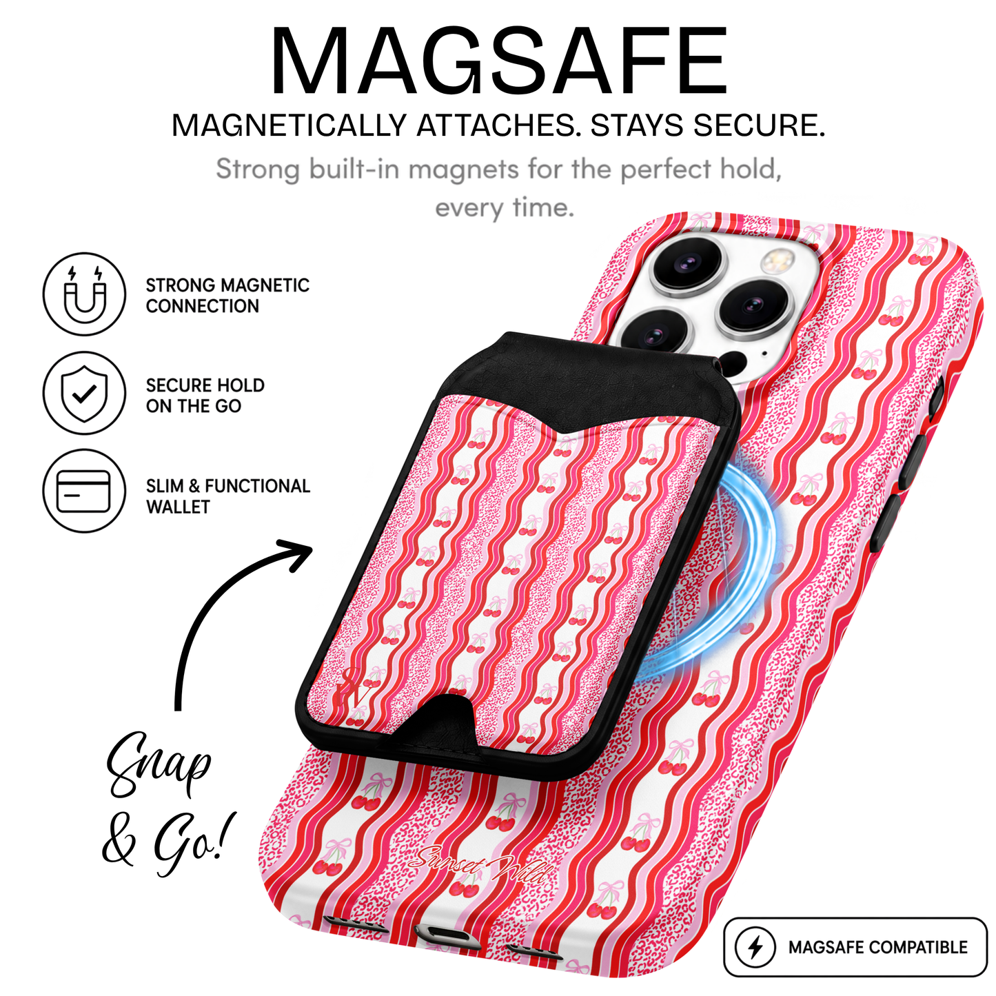 Cheetah Cherries Phone Wallet