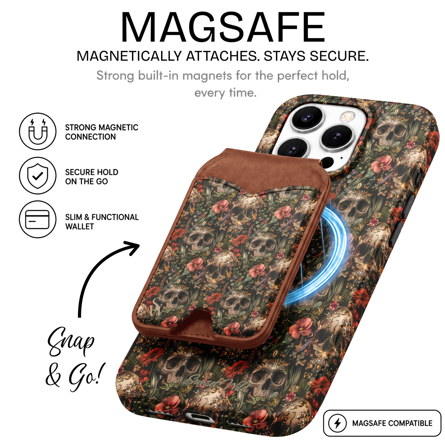 Crystal Crypt Phone Wallet
