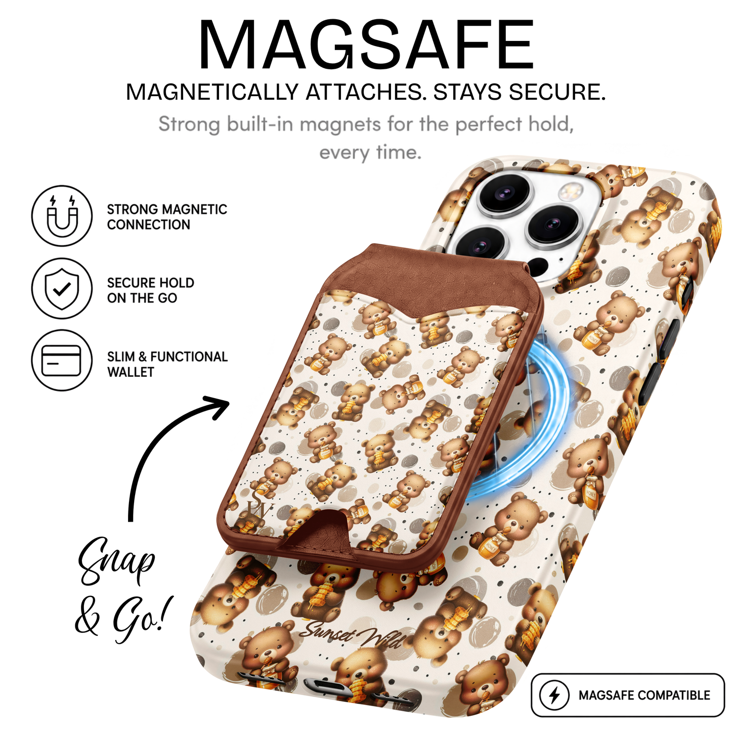 Honey Bear Phone Wallet