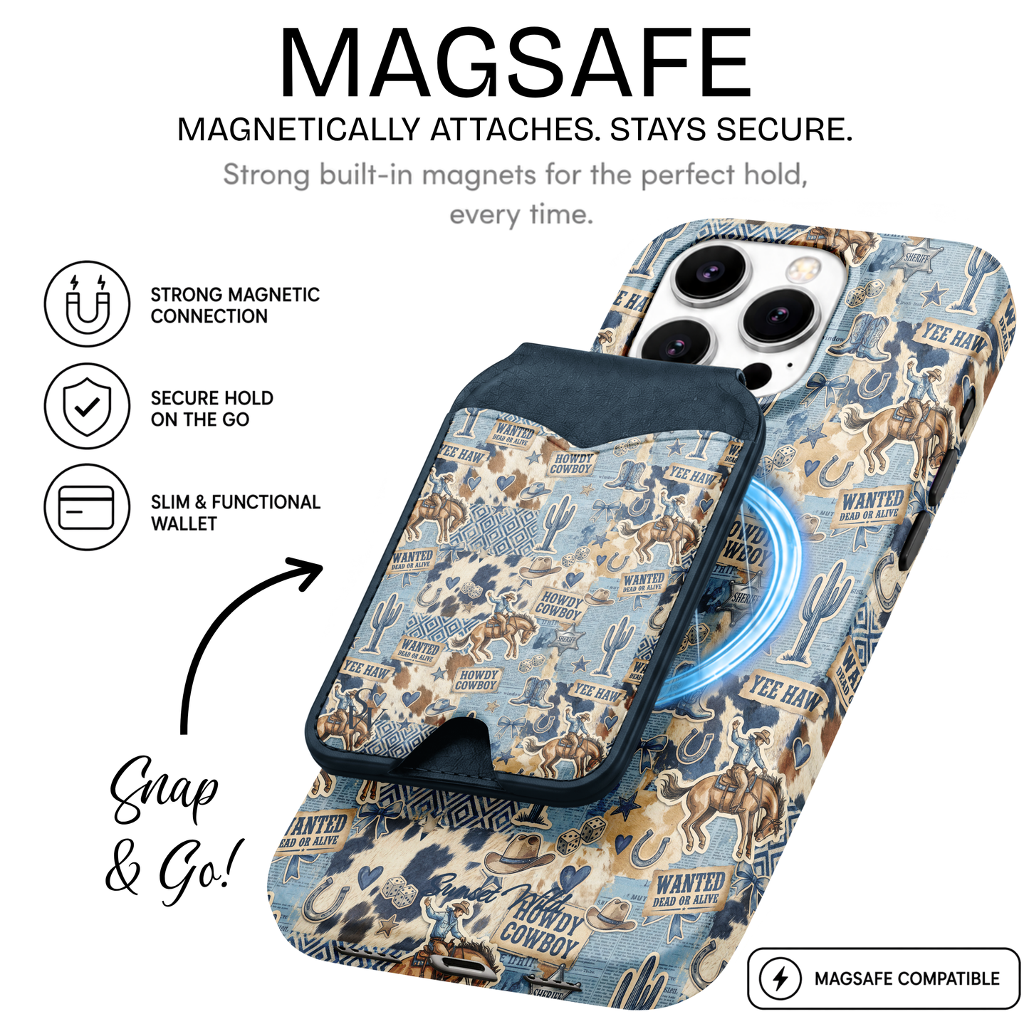 Howdy Cowboy Phone Wallet