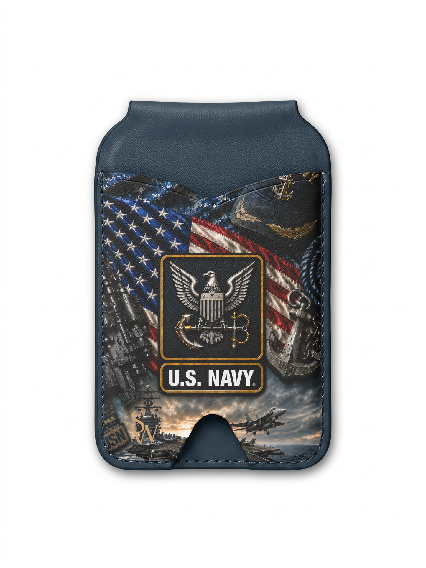 Navy Phone Wallet