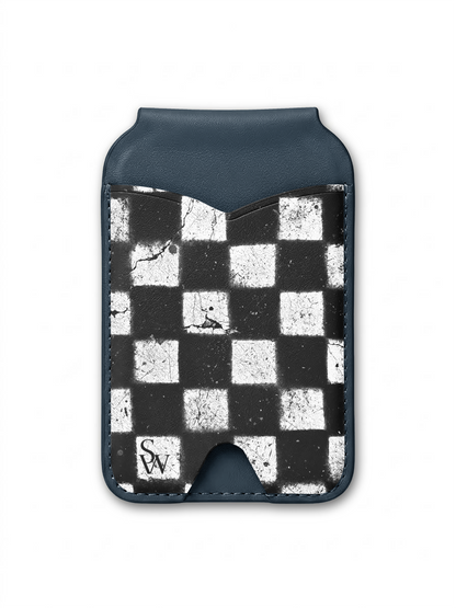 Grunge Grid Phone Wallet