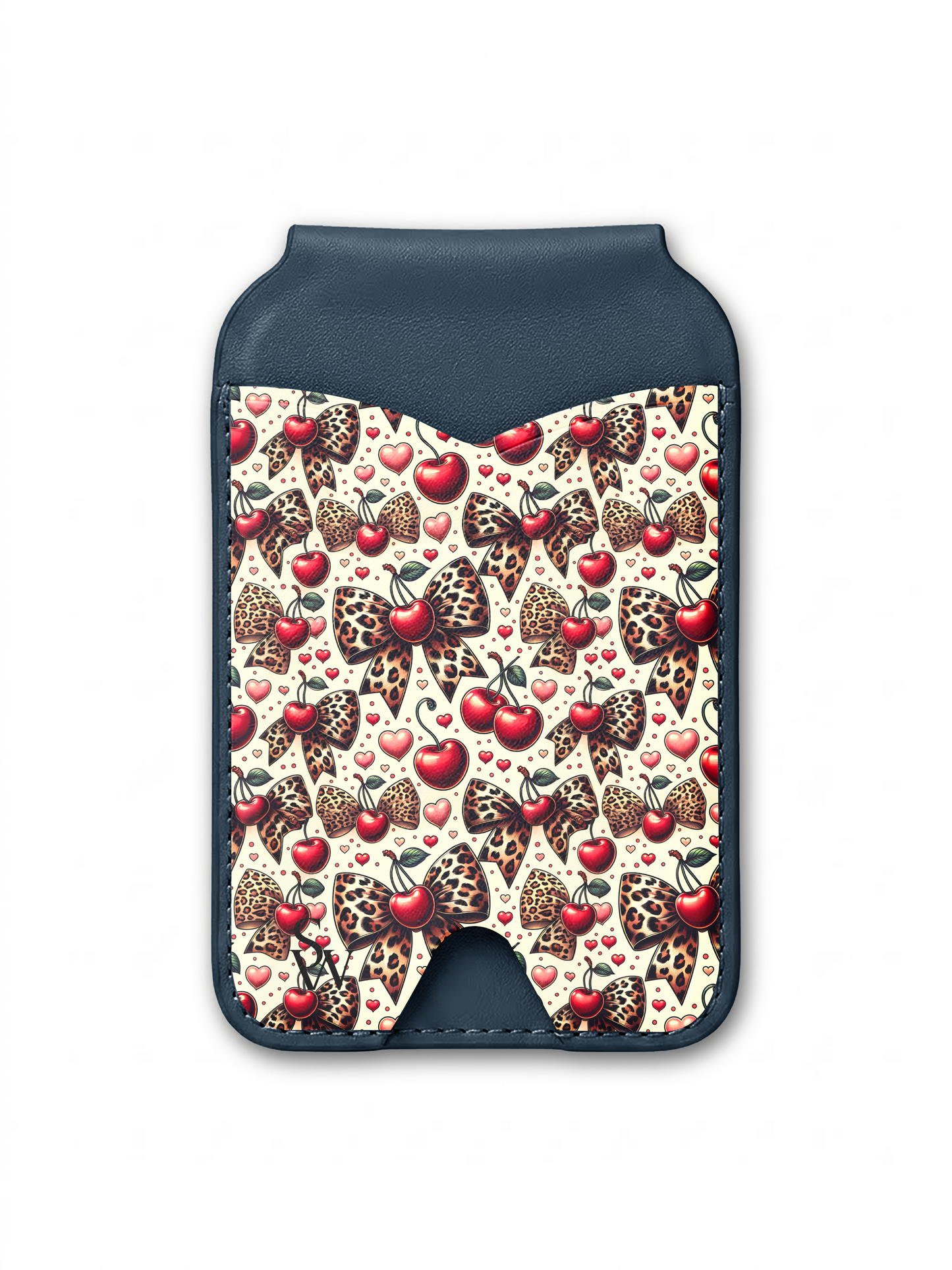 Cherry Cheetah Bows Phone Wallet