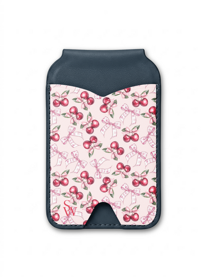 Blush Bow Cherries Phone Wallet