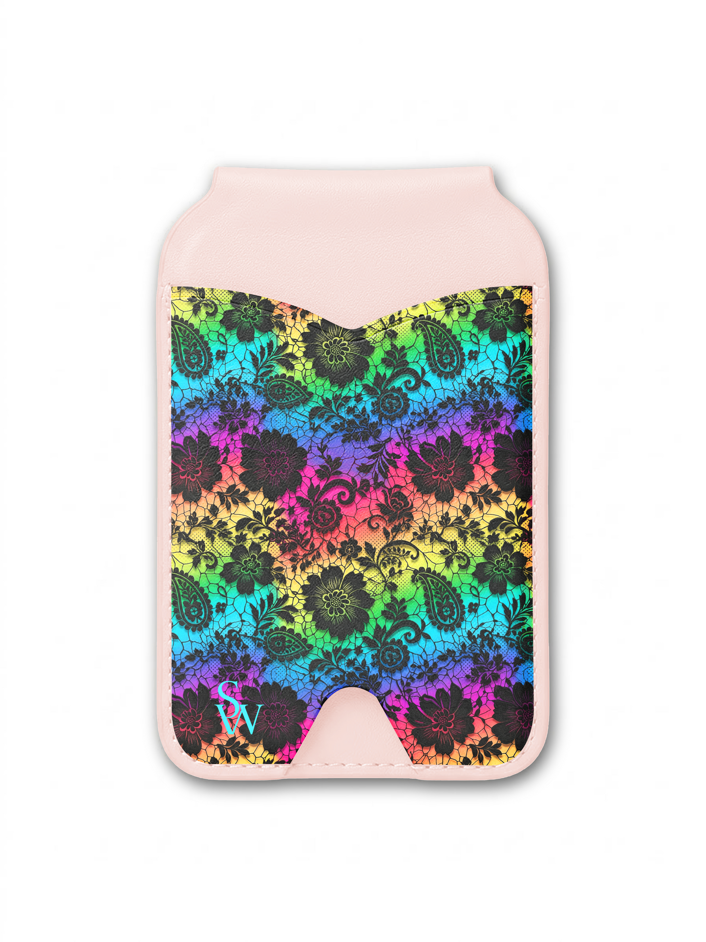 Neon Lace Phone Wallet