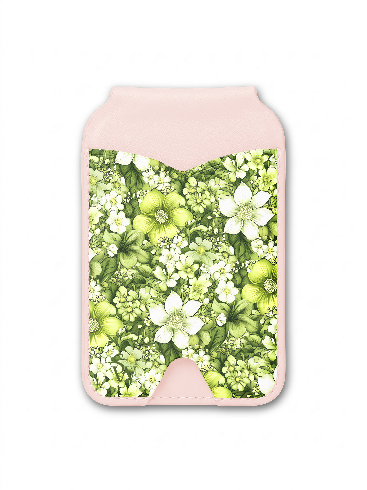 Lime Bloom Phone Wallet