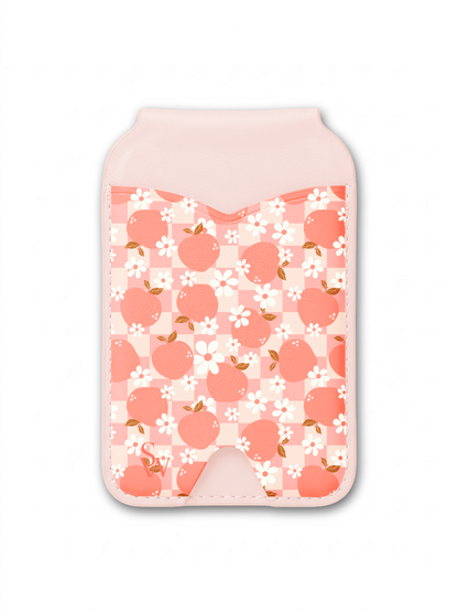 Peach Patch Phone Wallet