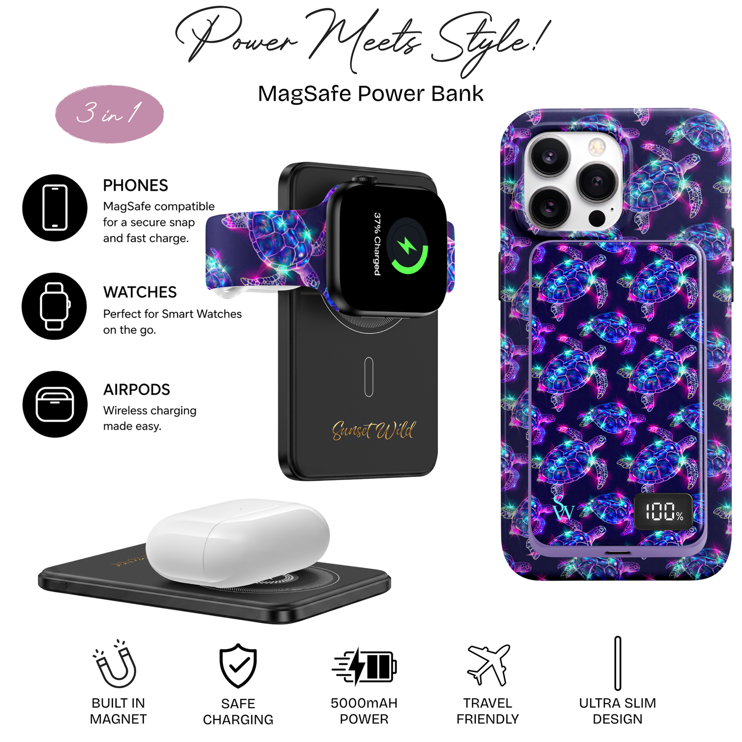 Shimmering Shell Power Bank