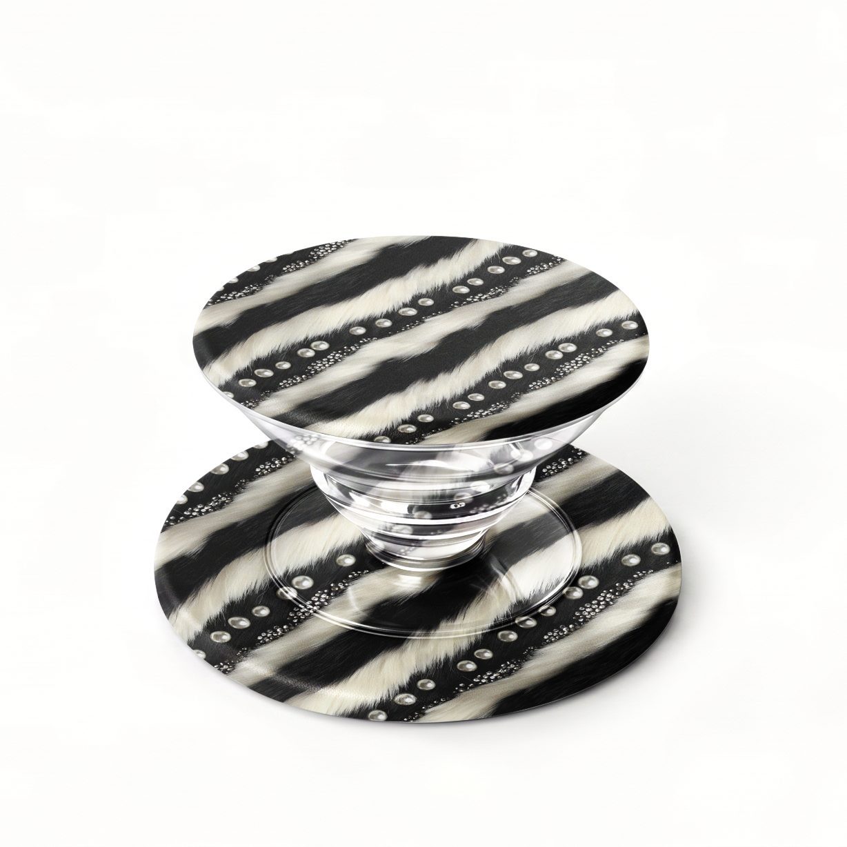 Zebra Glam Pop Socket