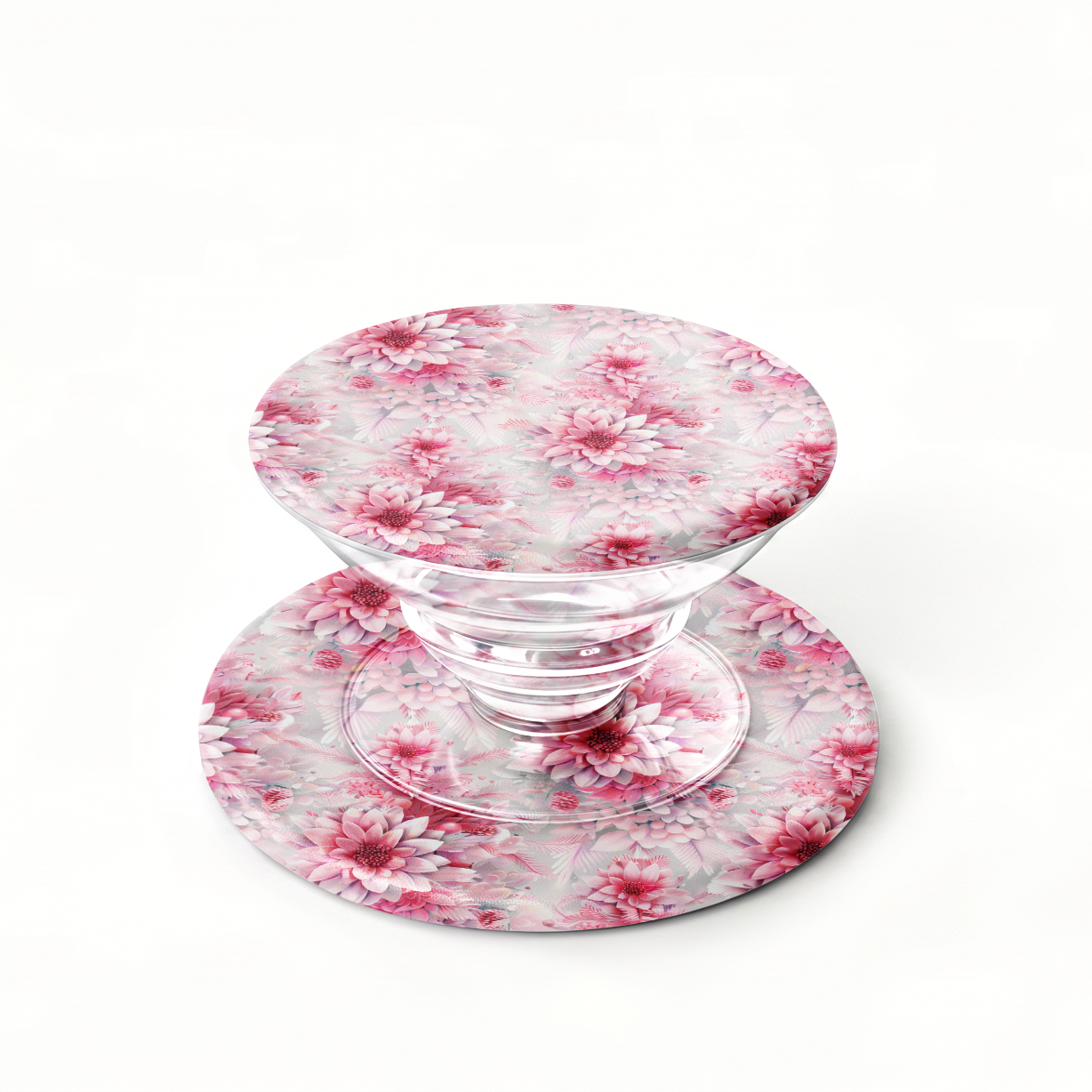 Pink Poinsettias Pop Socket