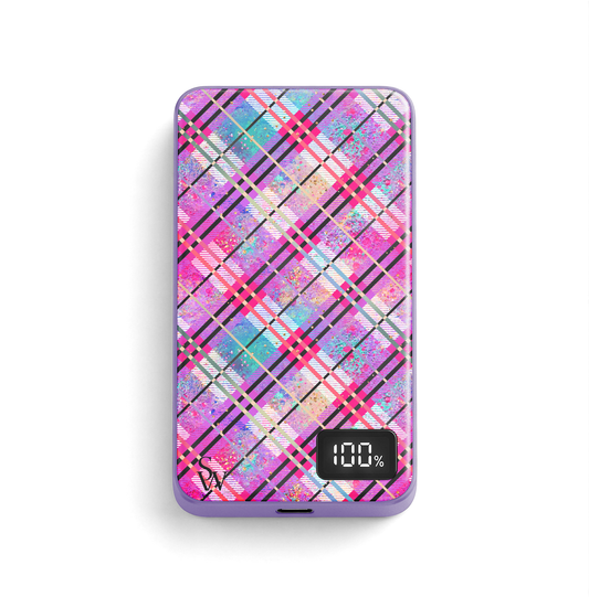 Preppy Plaid MagSafe Power Bank