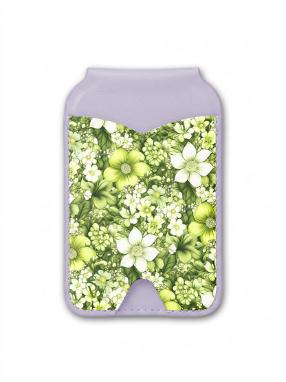 Lime Bloom Phone Wallet