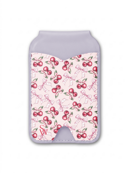 Blush Bow Cherries Phone Wallet