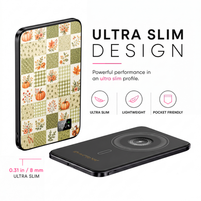 Pumpkin Patchwork MagSafe Power Bank