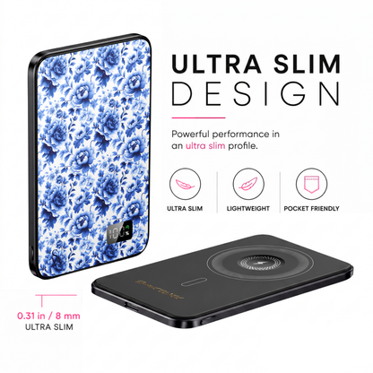 Blue Blossom Power Bank