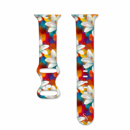 Sunset Lilies Watch Band